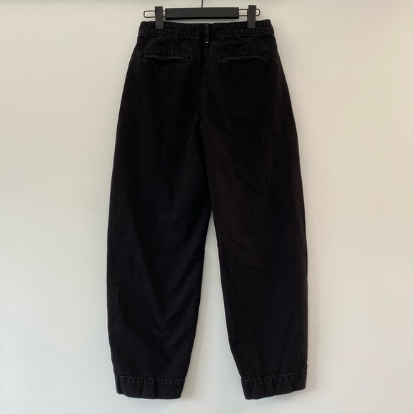 Everlane Arc Curved Canvas Pant Regular Fit in Black Size 0 - Picture 5 of 12
